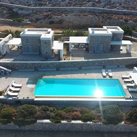ヴィラ Folegandros Aspropounta Double Beachfront